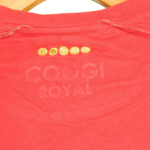 COOGI Short Sleeve Red Cotton T-shirt Embroidery & Felt Detailing Size 3XL - Picture 11 of 16